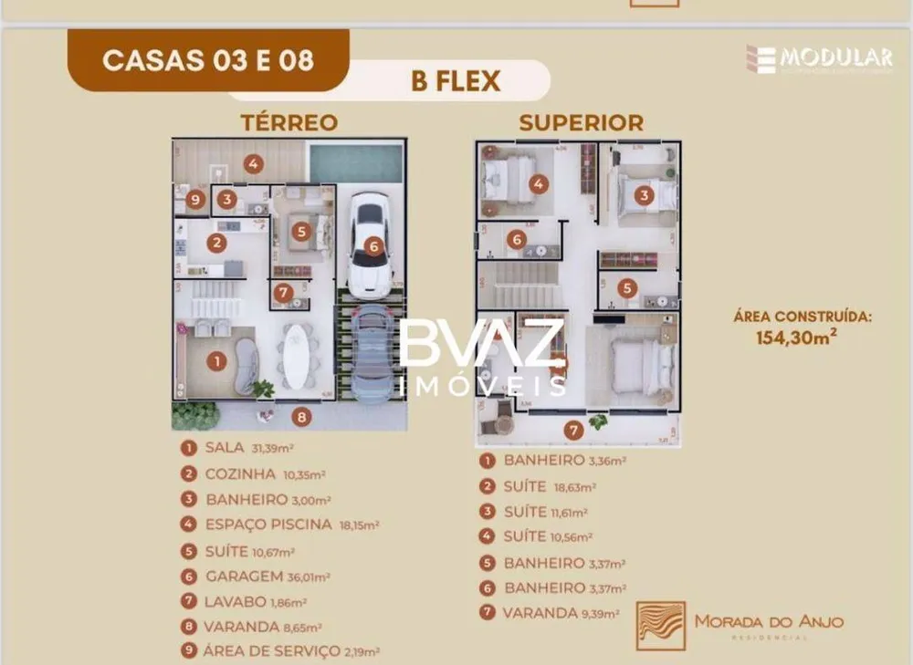 Casa de Condomínio, 4 quartos - Foto 37