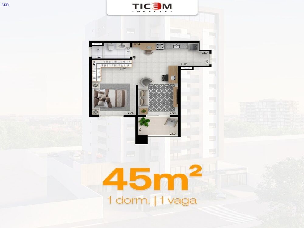 Flat/Apart Hotel, 1 quarto, 4692 m² - Foto 4