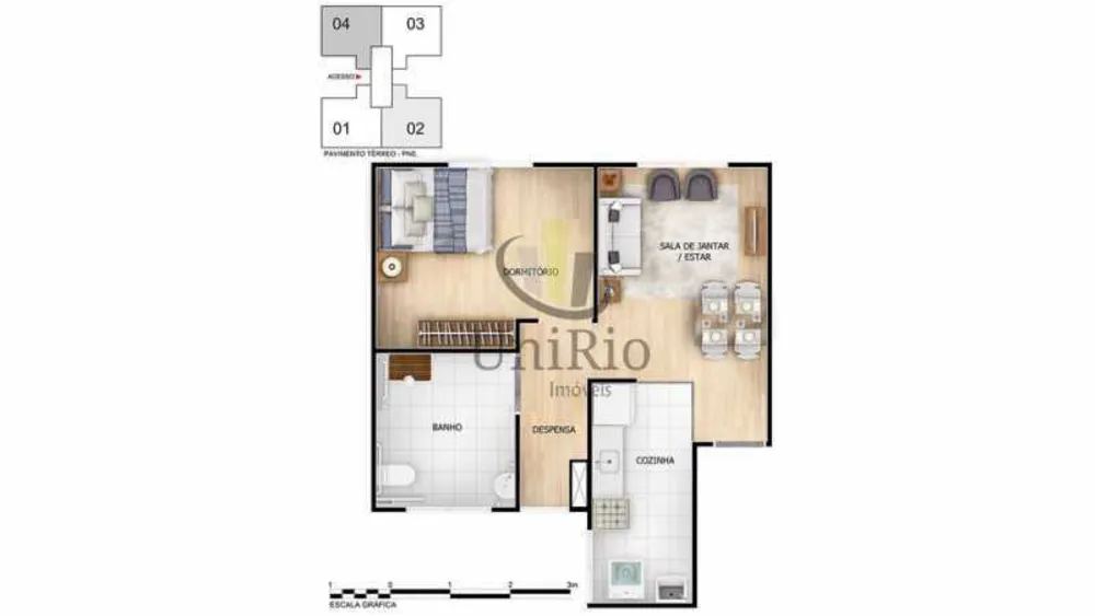 Apartamento, 1 quarto, 42 m² - Foto 7
