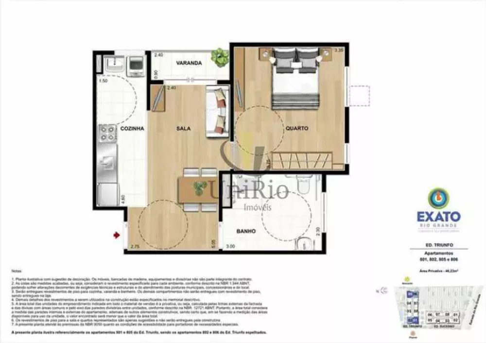 Apartamento, 1 quarto, 46 m² - Foto 29