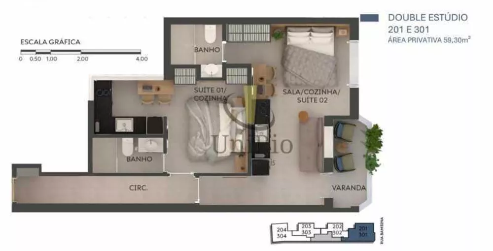 Apartamento, 2 quartos, 59 m² - Foto 16