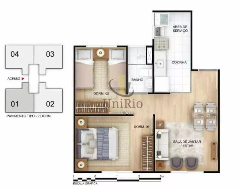 Apartamento, 2 quartos, 40 m² - Foto 20
