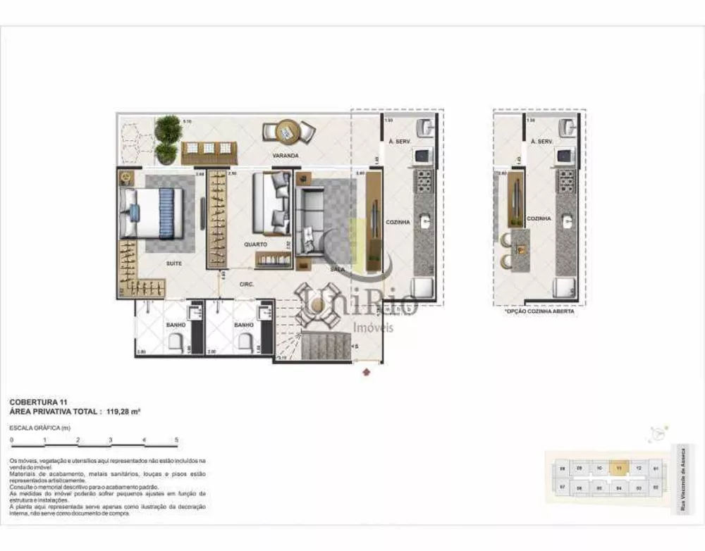Cobertura, 2 quartos, 120 m² - Foto 4