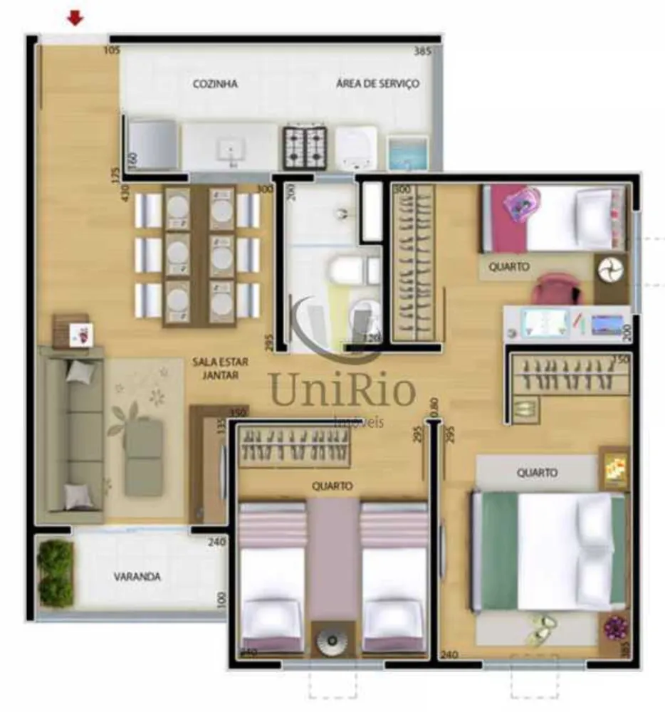 Apartamento, 3 quartos, 60 m² - Foto 19