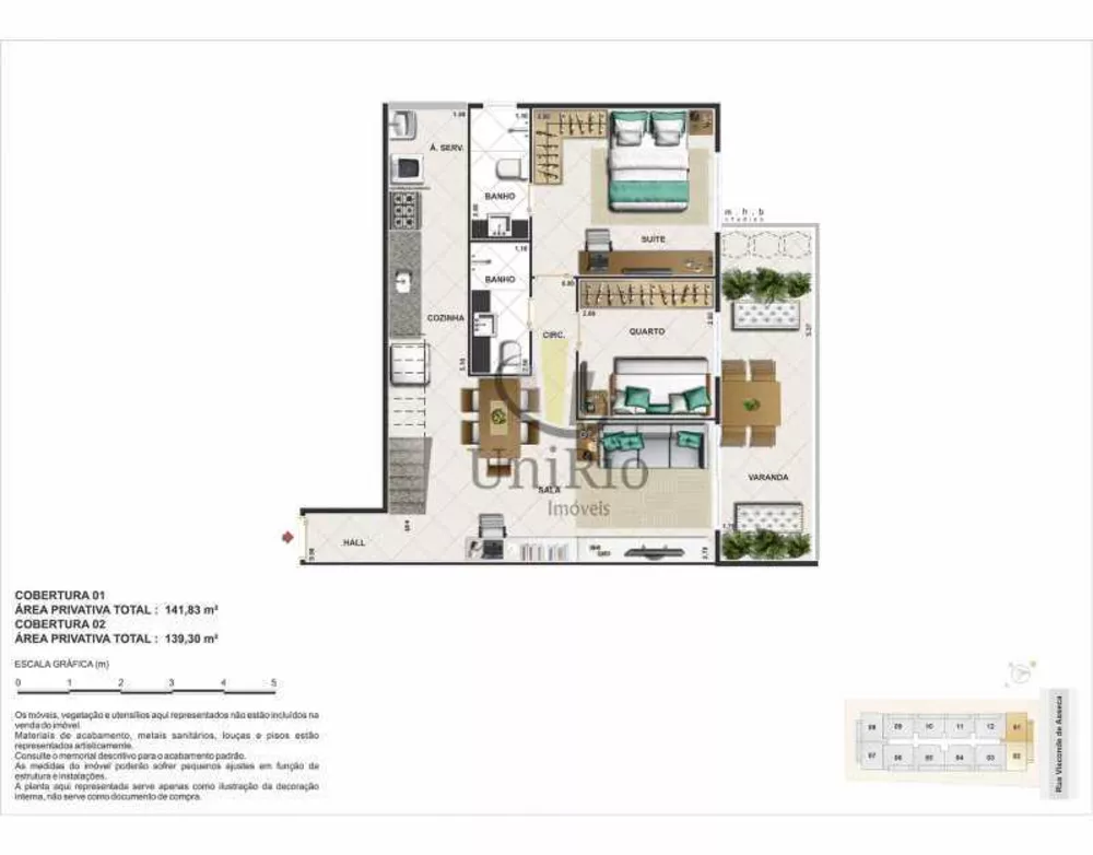 Cobertura, 2 quartos, 142 m² - Foto 4