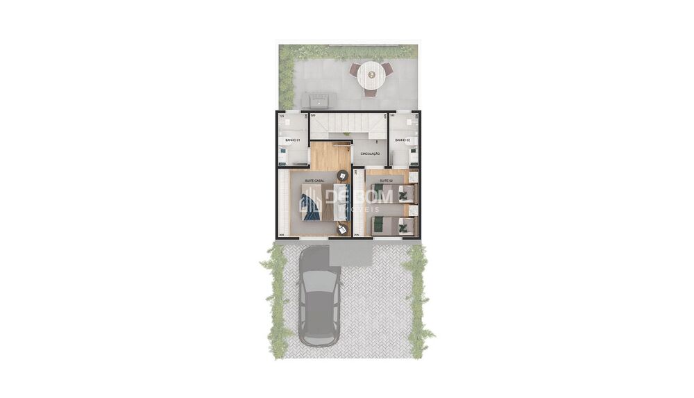 Casa, 2 quartos, 68 m² - Foto 1