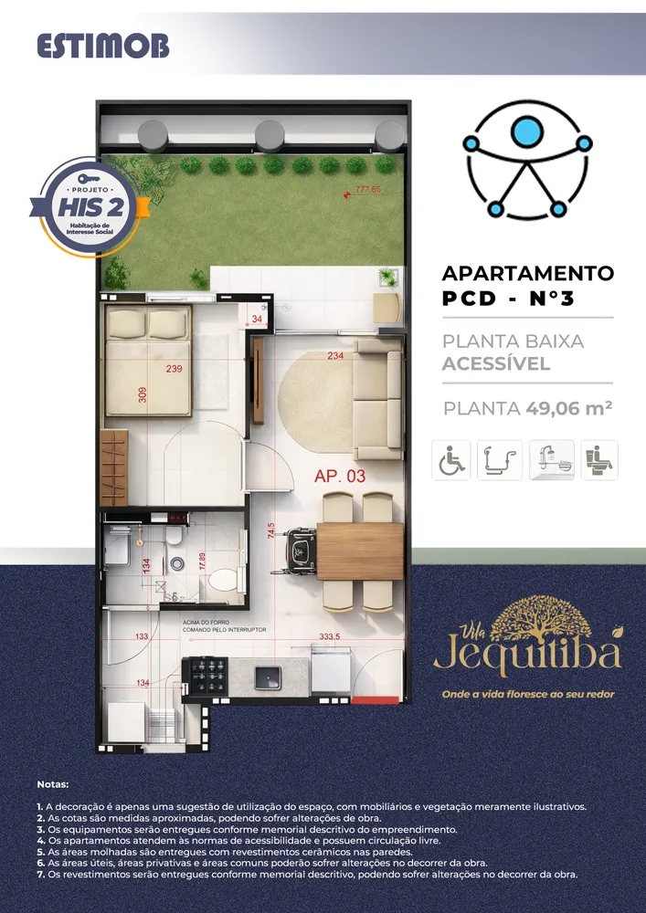 Apartamento, 1 quarto, 49 m² - Foto 7
