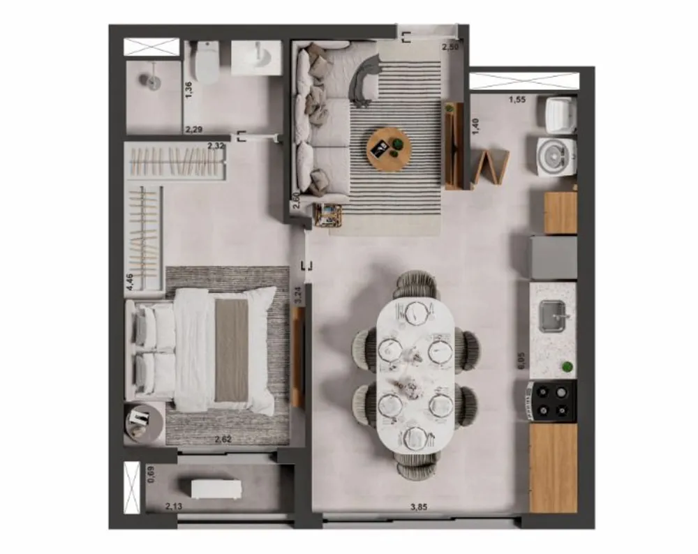 Apartamento, 2 quartos, 67 m² - Foto 4