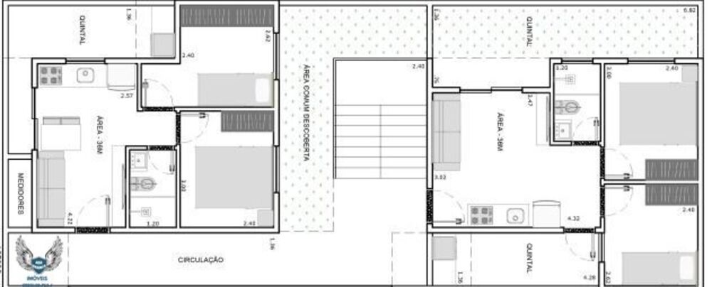 Apartamento, 2 quartos, 36 m² - Foto 2
