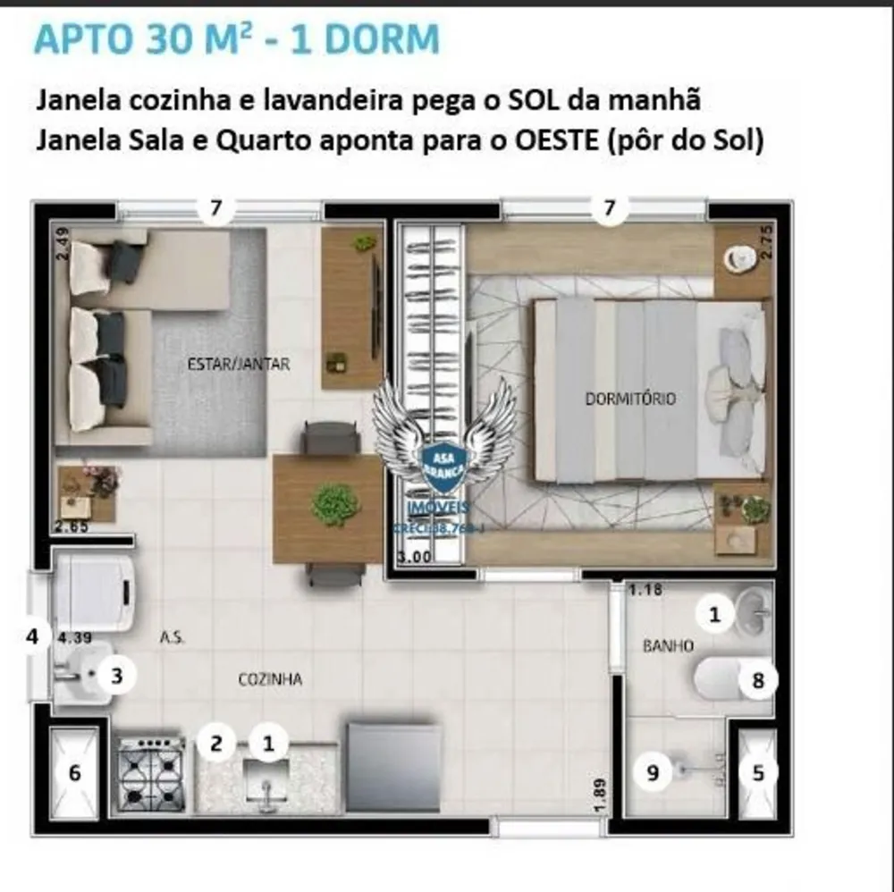 Apartamento, 1 quarto, 30 m² - Foto 6