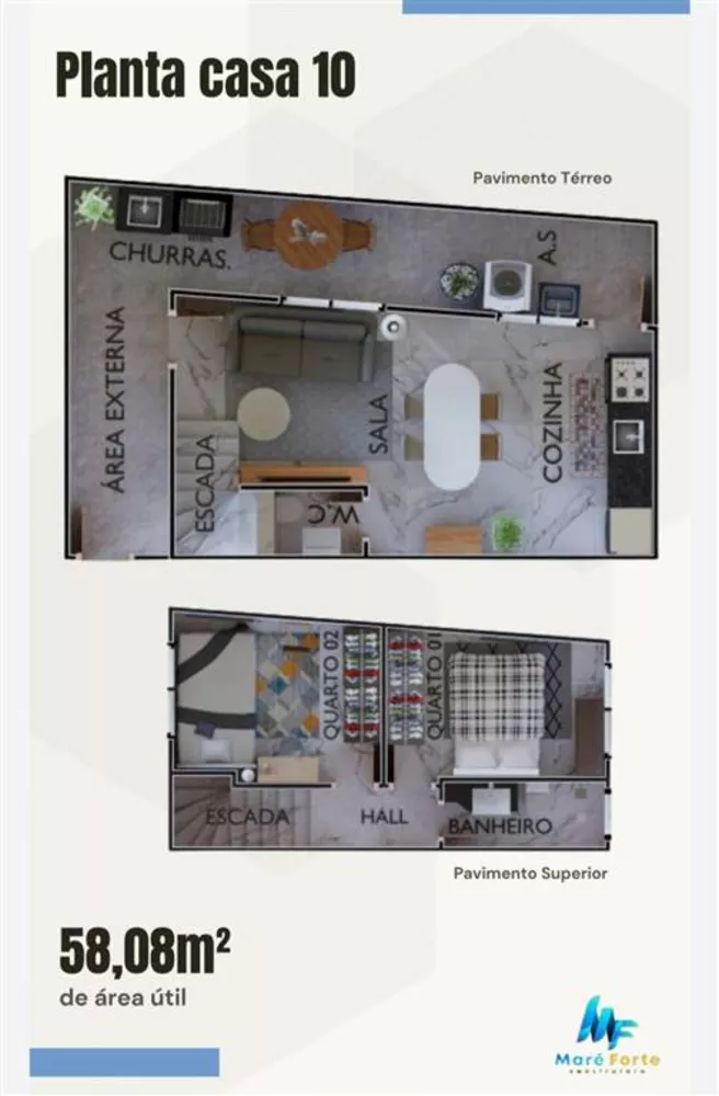 Sobrado à venda com 2 quartos, 58m² - Foto 2