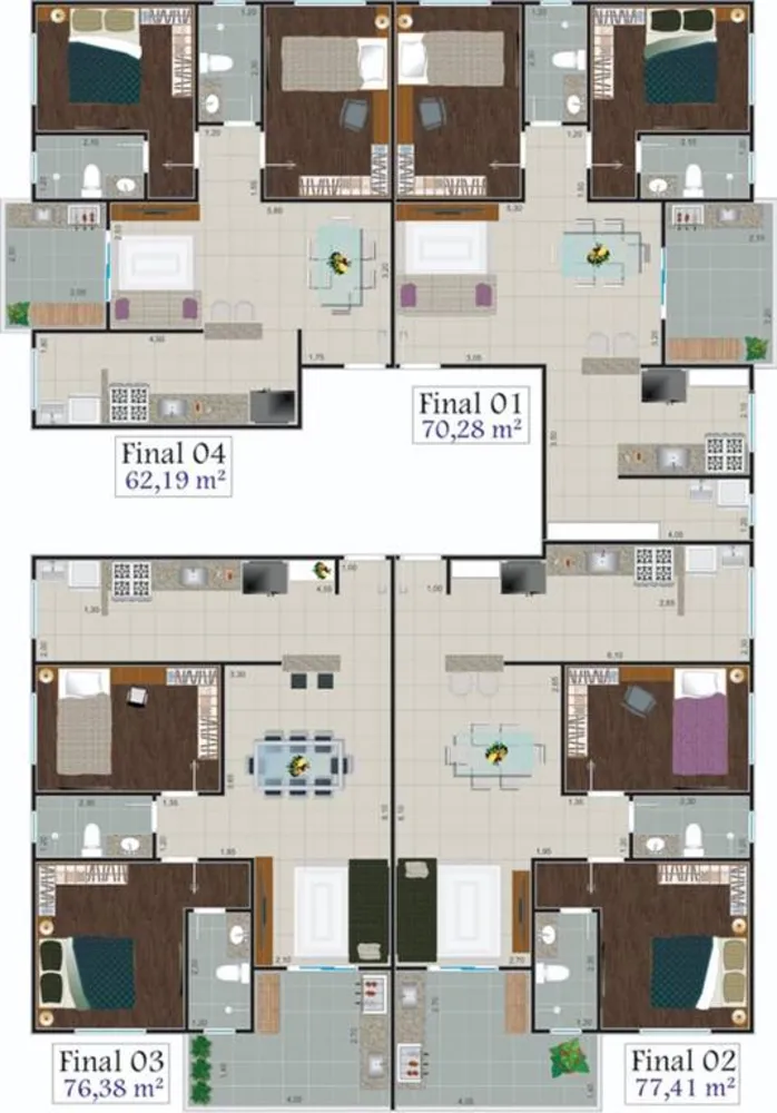 Apartamento, 2 quartos, 70 m² - Foto 1