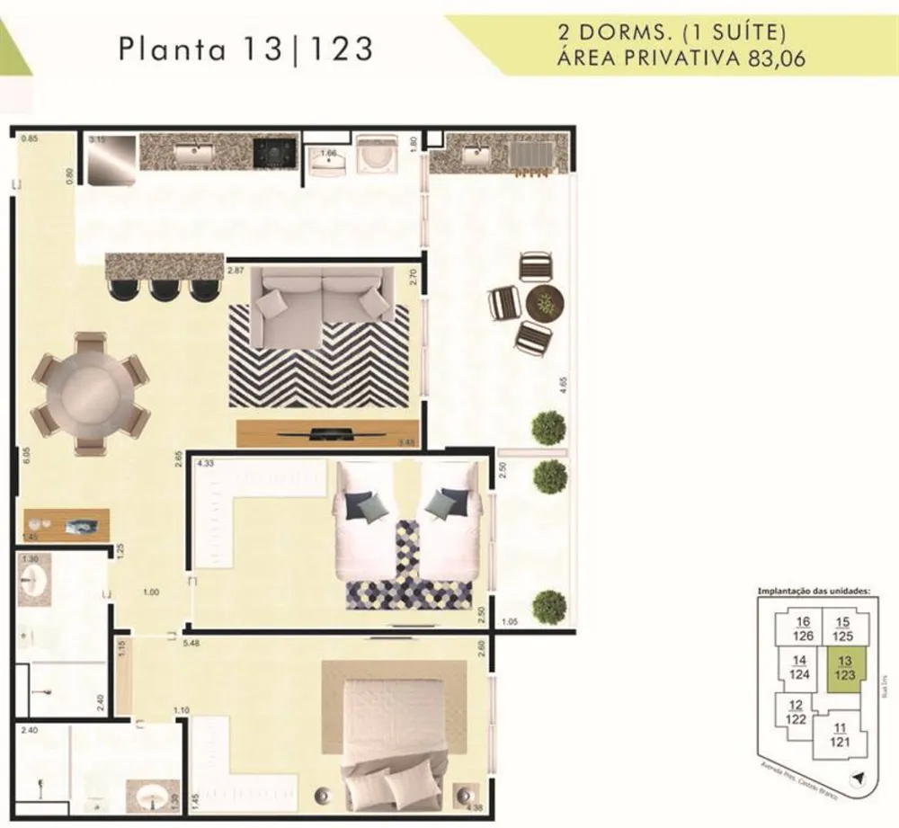Apartamento, 2 quartos, 83 m² - Foto 4