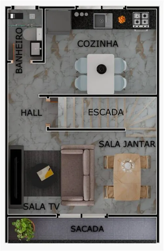 Casa, 2 quartos, 90 m² - Foto 4