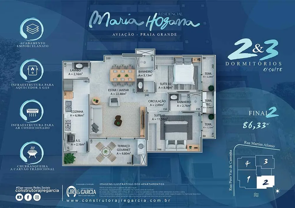 Apartamento, 2 quartos, 86 m² - Foto 1