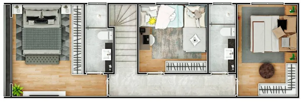 Sobrado, 3 quartos, 89 m² - Foto 4