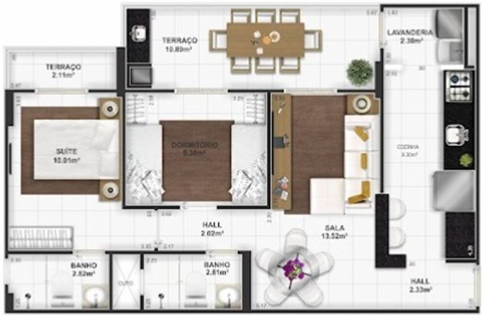 Apartamento, 2 quartos, 75 m² - Foto 2