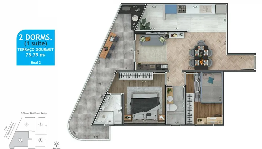 Apartamento, 2 quartos, 76 m² - Foto 6