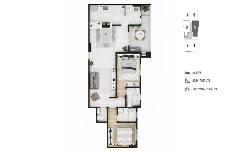 Apartamento, 2 quartos, 82 m² - Foto 4