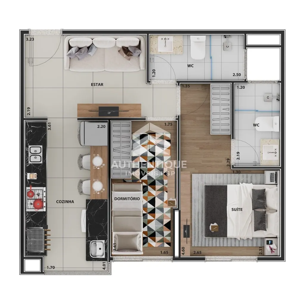 Apartamento, 1 quarto, 42 m² - Foto 10