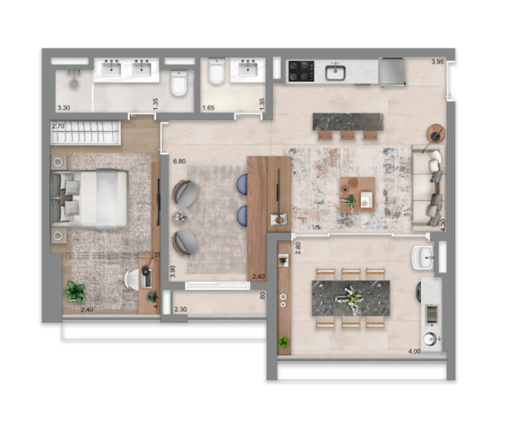 Apartamento, 2 quartos, 70 m² - Foto 10