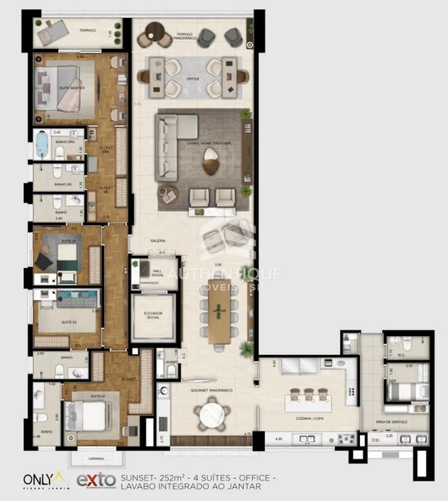 Apartamento, 3 quartos, 186 m² - Foto 12