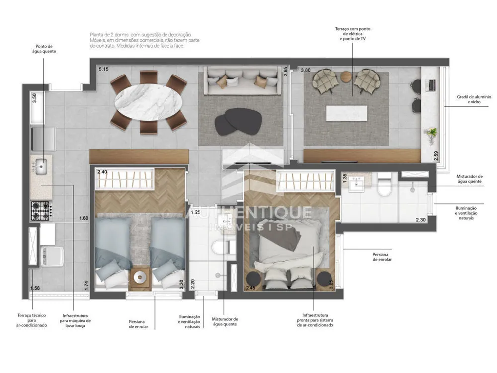 Apartamento, 1 quarto, 55 m² - Foto 10
