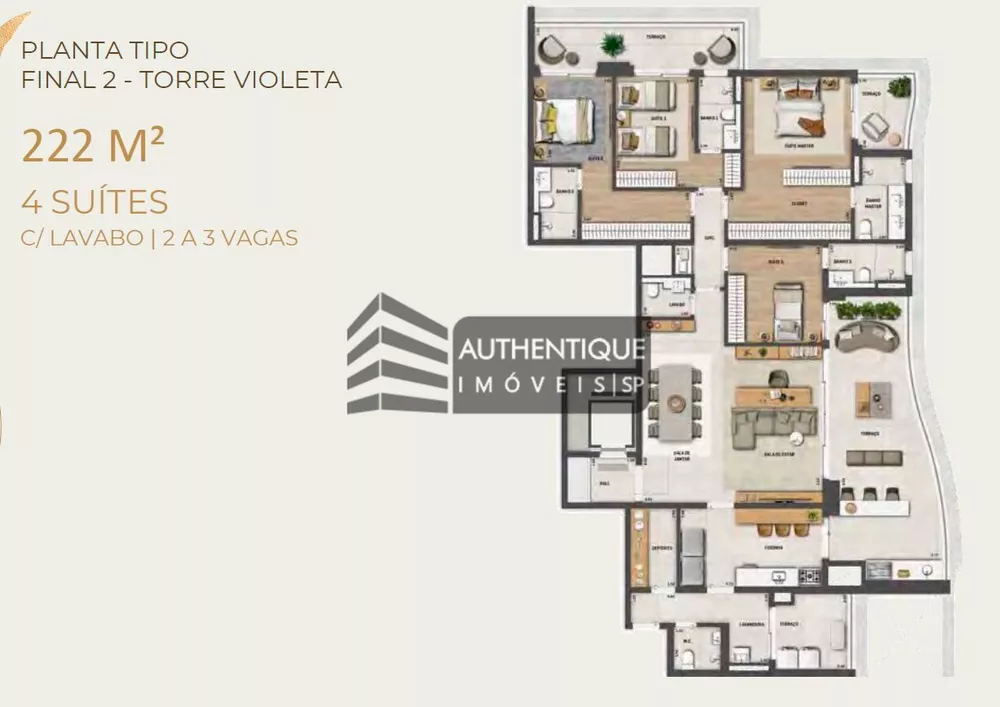 Apartamento à venda com 4 quartos, 293m² - Foto 36