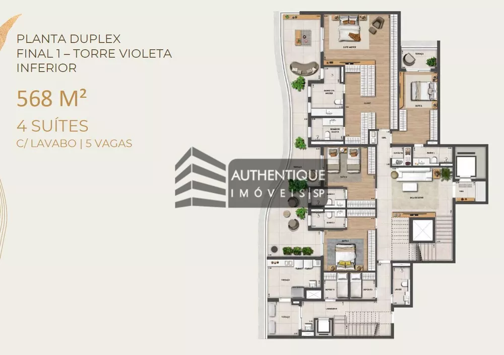 Apartamento à venda com 4 quartos, 293m² - Foto 34