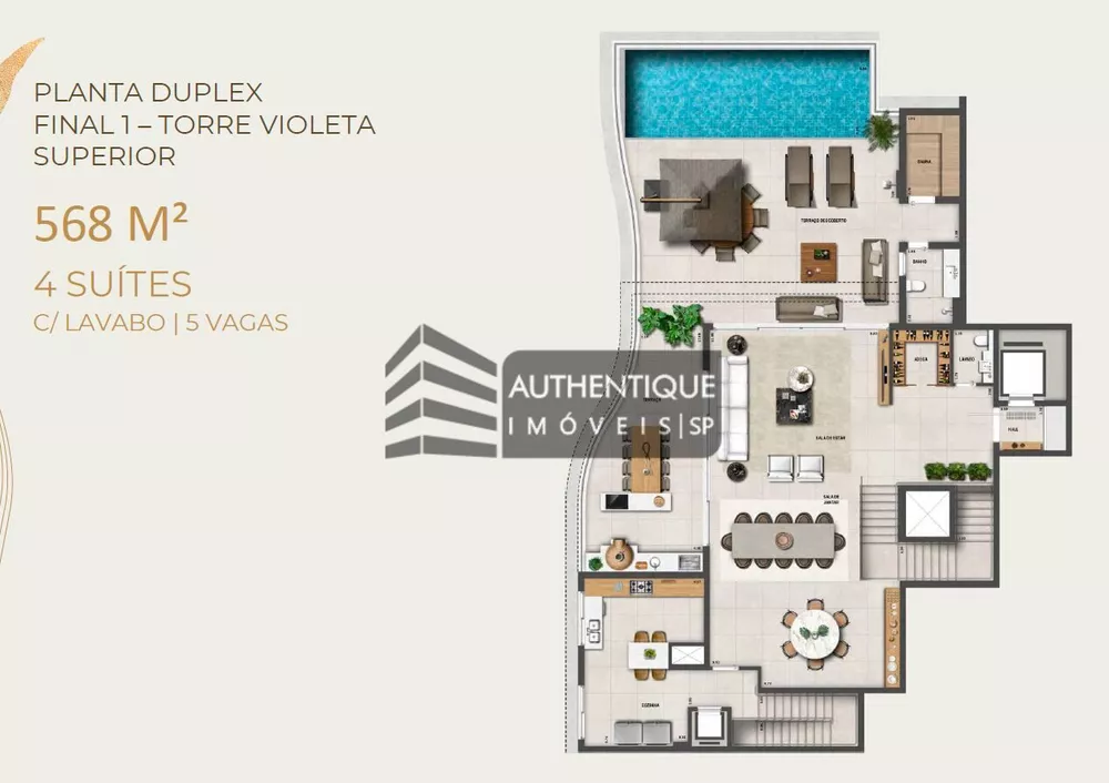 Apartamento à venda com 4 quartos, 293m² - Foto 35