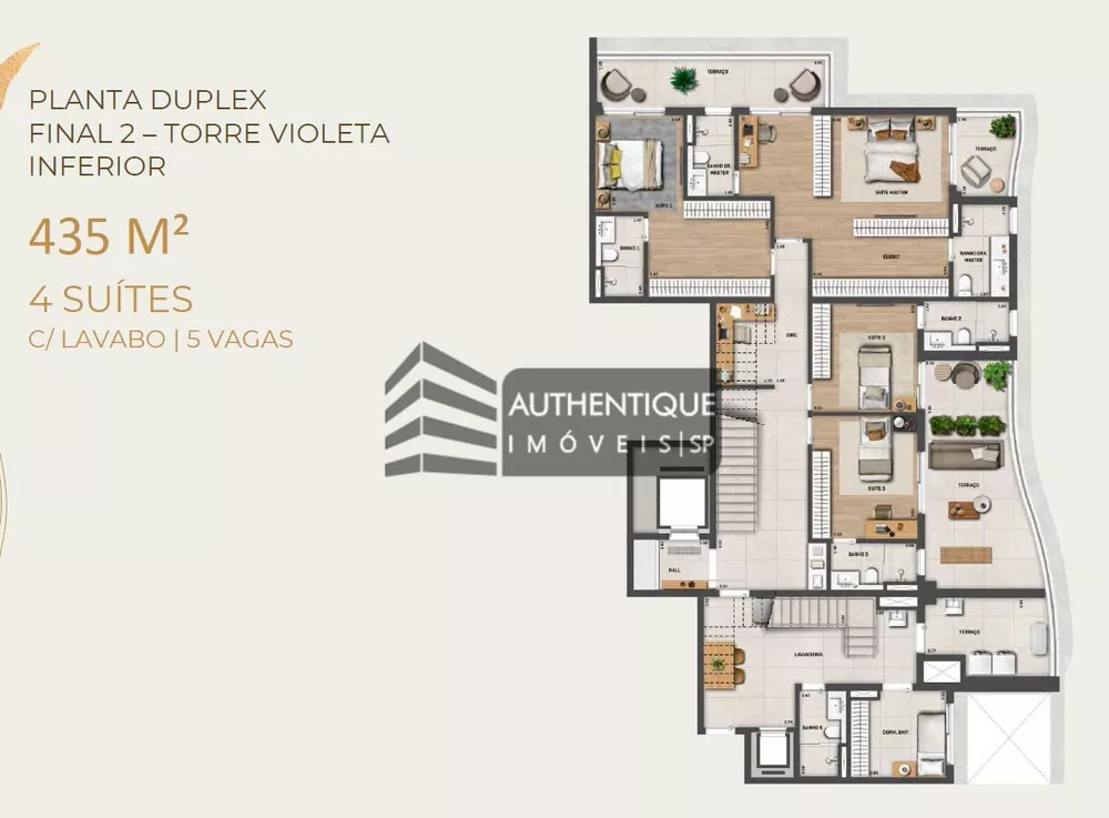 Apartamento à venda com 4 quartos, 293m² - Foto 32