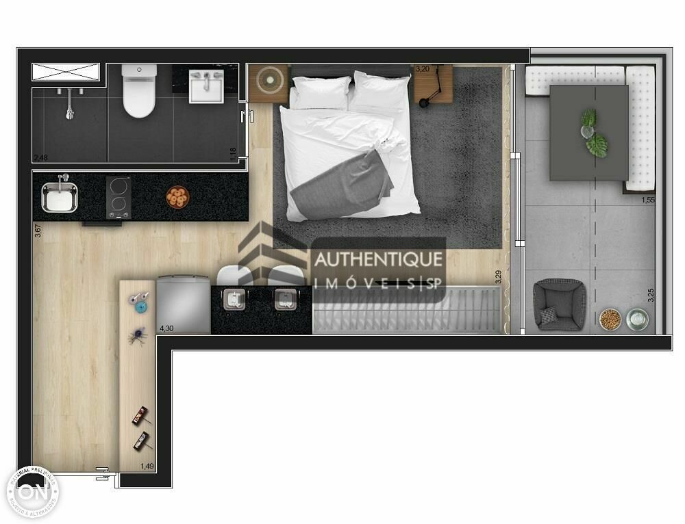Apartamento, 1 quarto, 28 m² - Foto 7