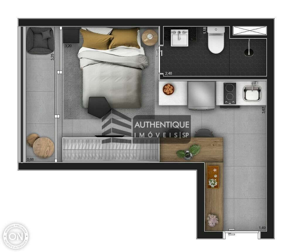 Apartamento, 1 quarto, 28 m² - Foto 6