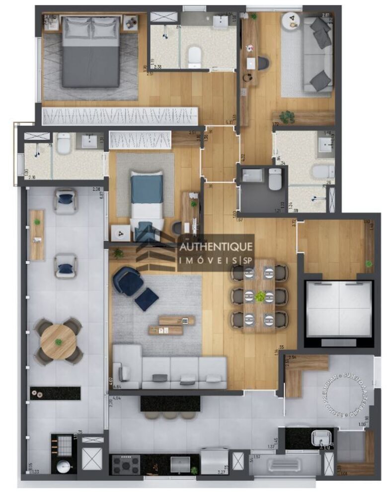 Apartamento, 3 quartos, 121 m² - Foto 36