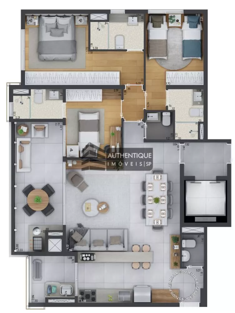 Apartamento, 3 quartos, 121 m² - Foto 9