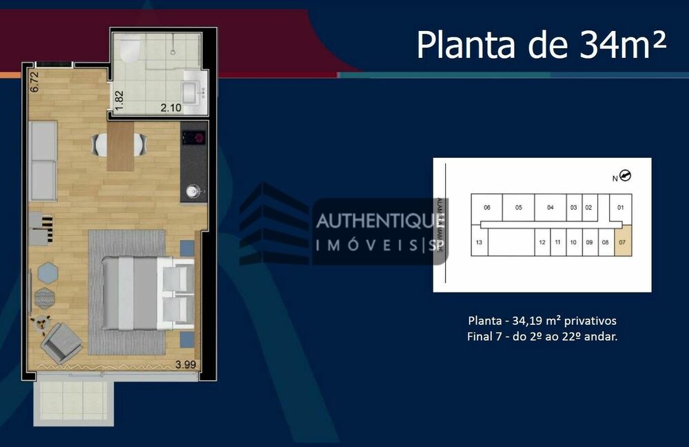 Hotel, 1 quarto, 33 m² - Foto 16