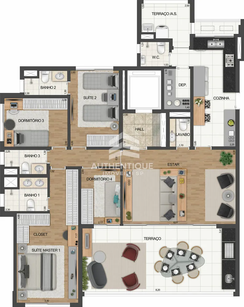 Apartamento, 3 quartos, 163 m² - Foto 36