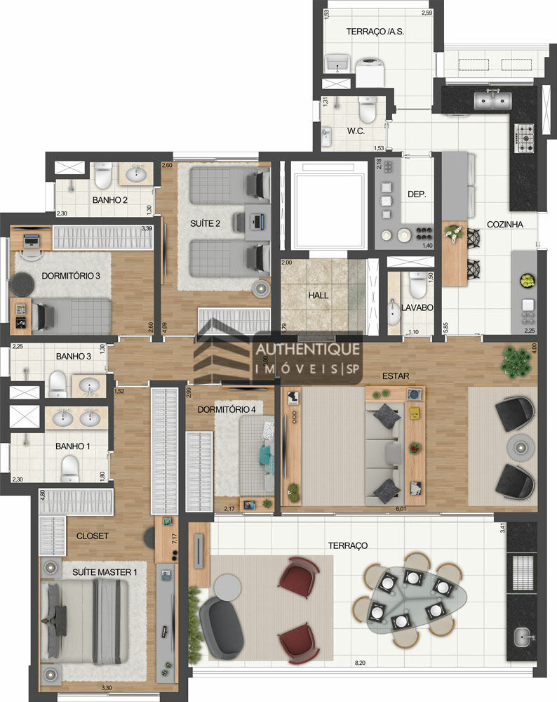 Apartamento, 3 quartos, 163 m² - Foto 23