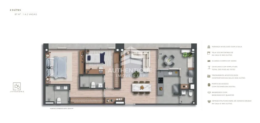 Apartamento, 2 quartos, 137 m² - Foto 1