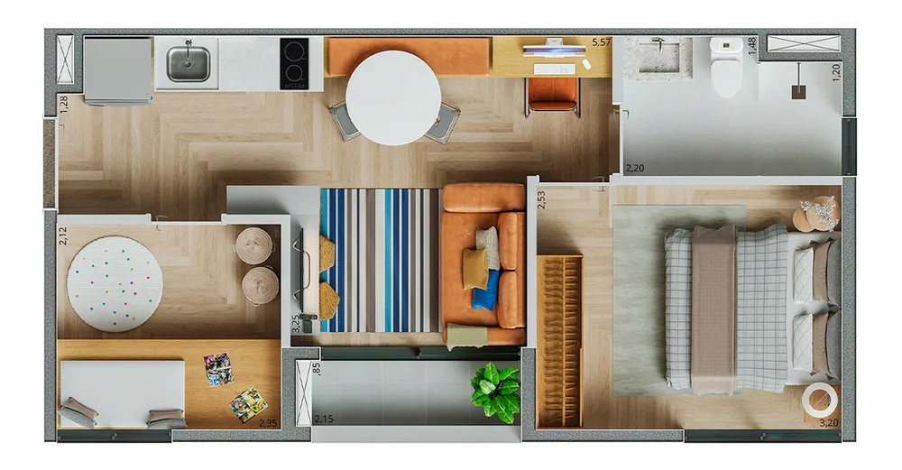 Apartamento, 1 quarto, 25 m² - Foto 1
