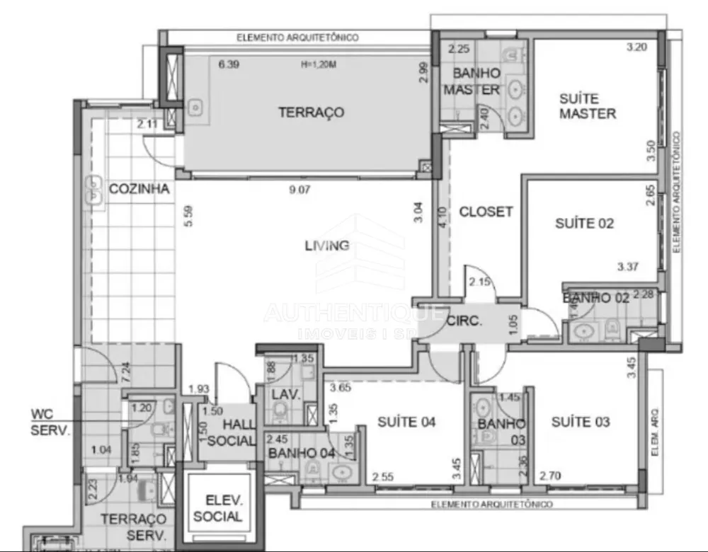 Apartamento, 4 quartos, 180 m² - Foto 11