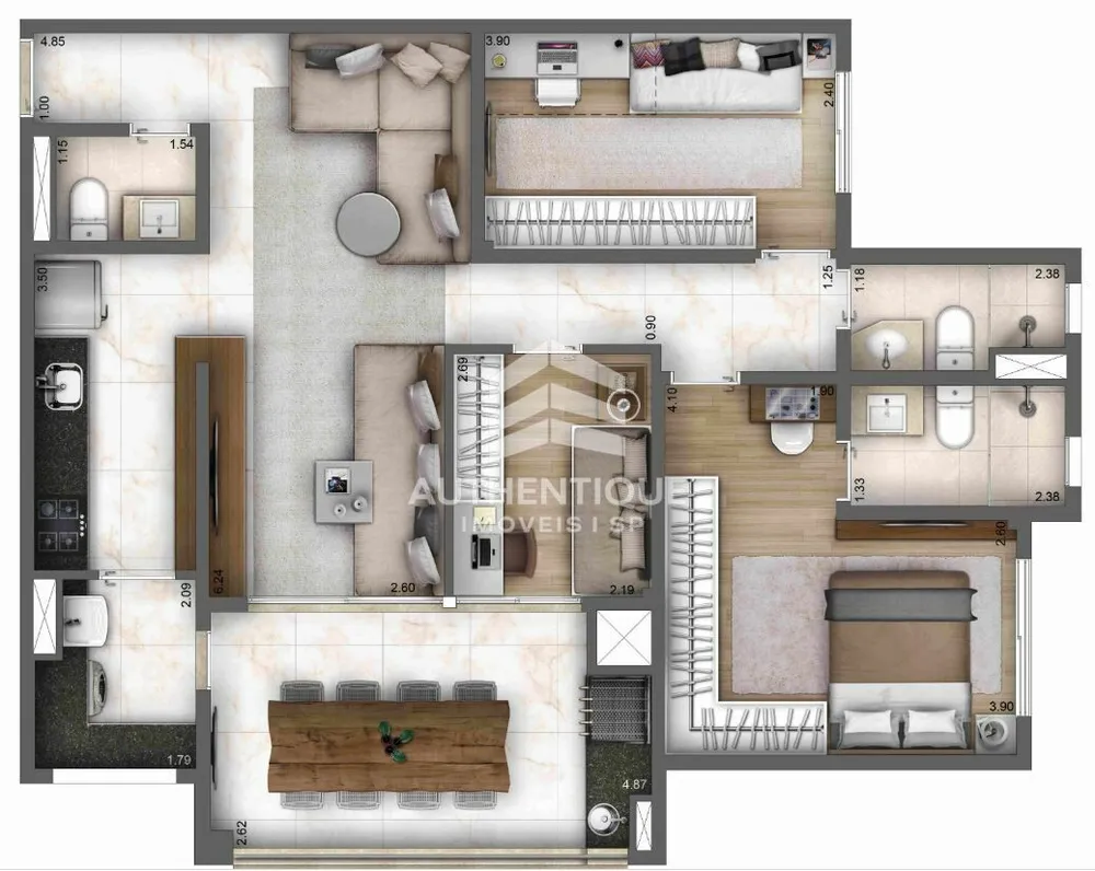 Apartamento, 2 quartos, 67 m² - Foto 15