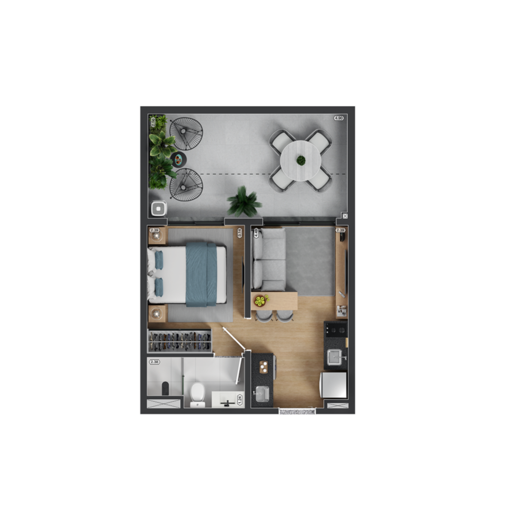 Apartamento, 1 quarto, 27 m² - Foto 32