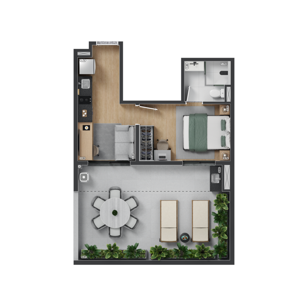 Apartamento, 1 quarto, 27 m² - Foto 24