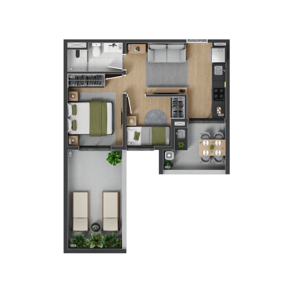 Apartamento, 1 quarto, 27 m² - Foto 31
