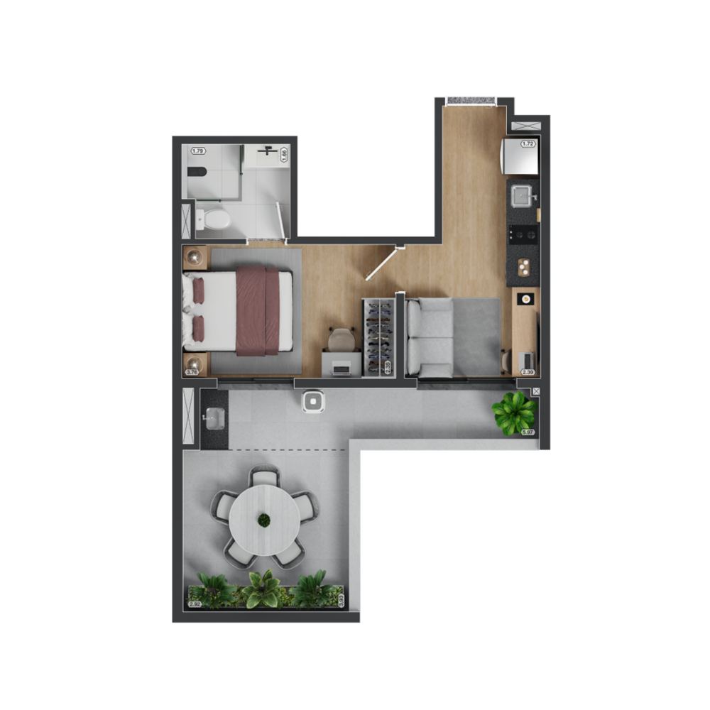 Apartamento, 1 quarto, 27 m² - Foto 17