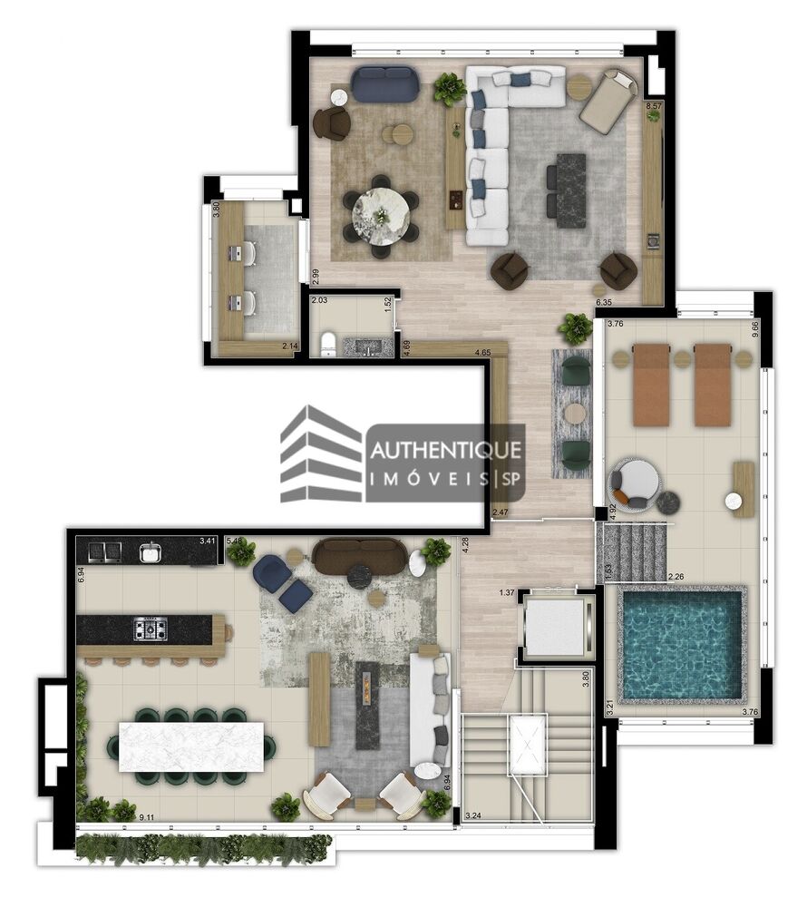 Apartamento, 3 quartos, 277 m² - Foto 43