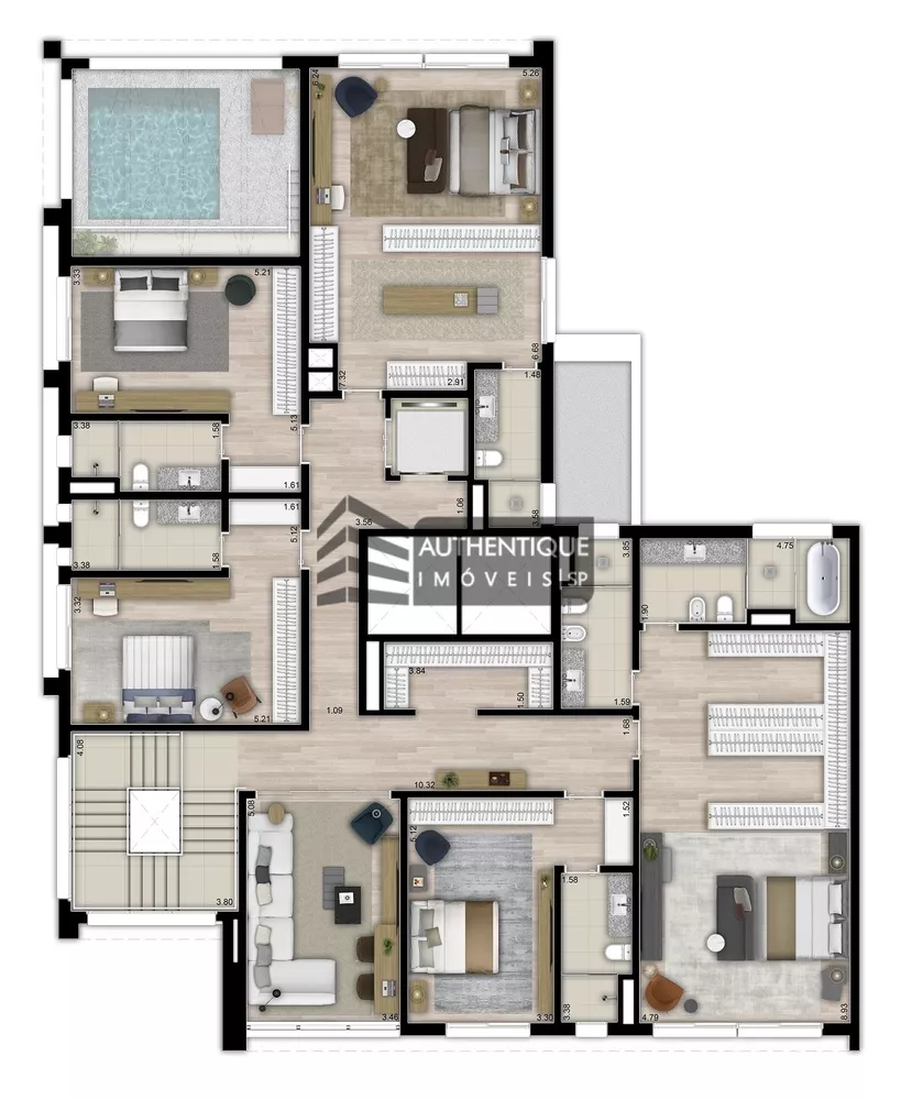 Apartamento, 3 quartos, 277 m² - Foto 2
