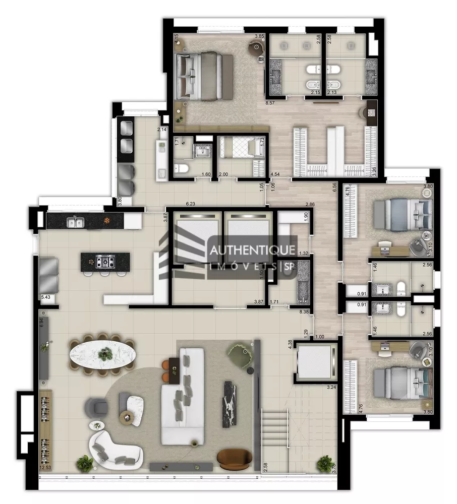 Apartamento, 3 quartos, 277 m² - Foto 8