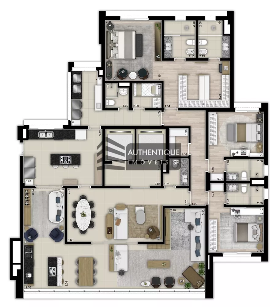 Apartamento, 3 quartos, 277 m² - Foto 9